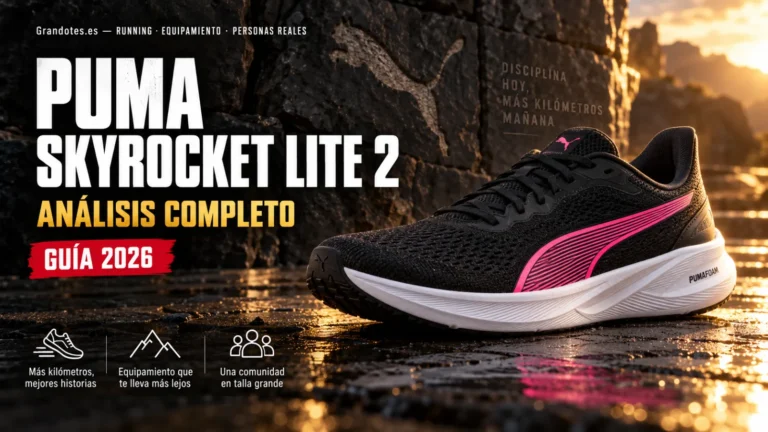 Puma Skyrocket Lite 2 - zapatilla para correr con sobrepeso, análisis completo en Grandotes.es
